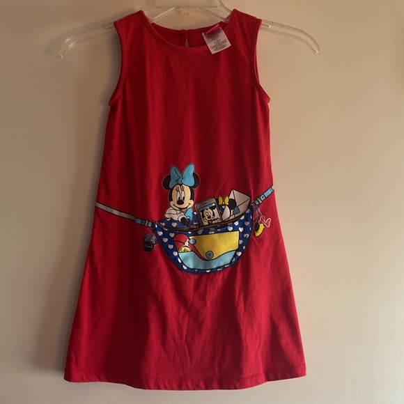 Disney - Minnie Mouse - Girls Tank Dress 6-6x with front Pocket - Picture 7 of 7